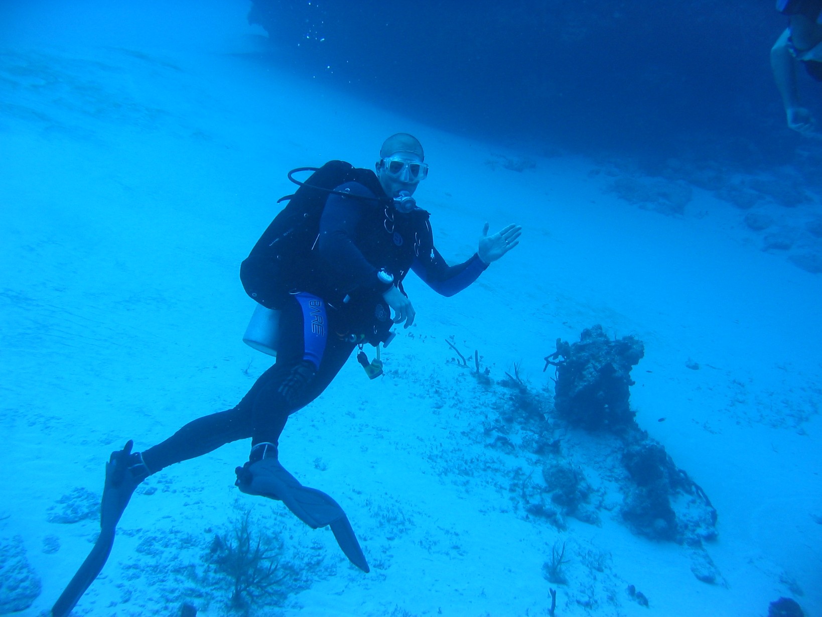 Todd scuba diving